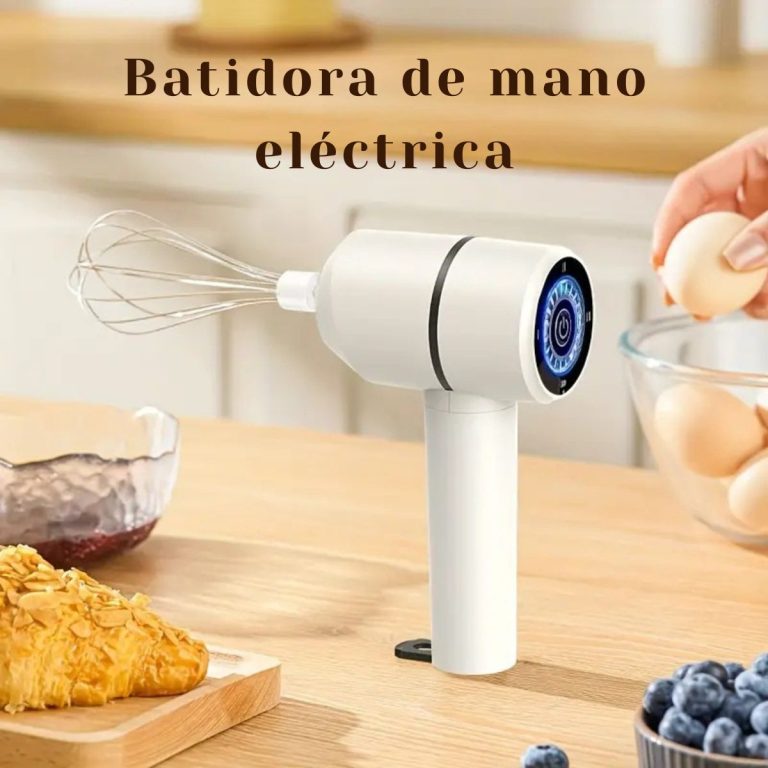 Batidora Eléctrica de Mano Inalámbrica – 3 Accesorios Intercambiables