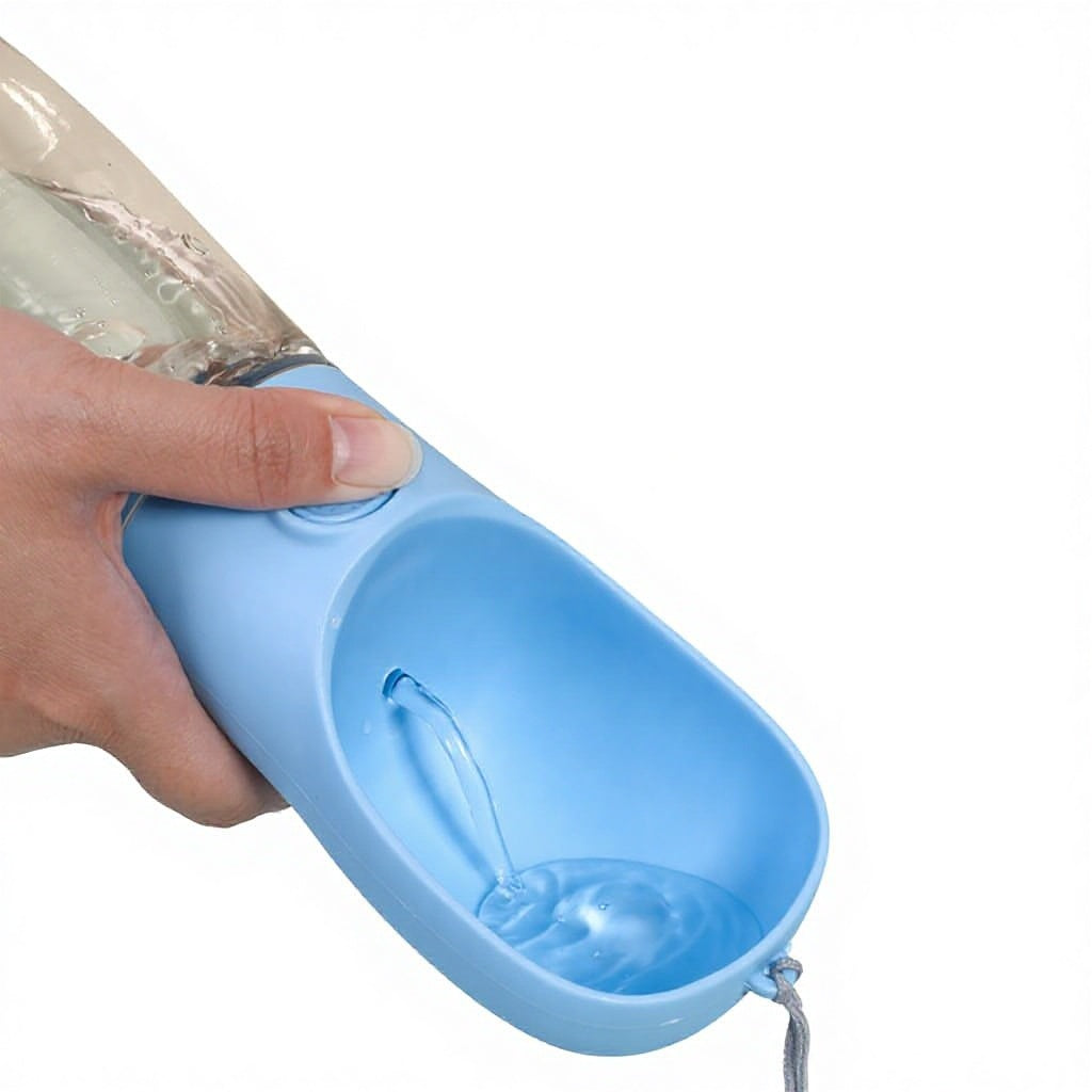 Botella de Agua Portátil para Mascotas – Dispensador Integrado